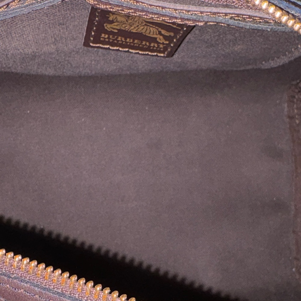 Authentic Burberry Haymarket Check Coated Canvas Northfield Bag/Boston Bag - Picture 11 of 13